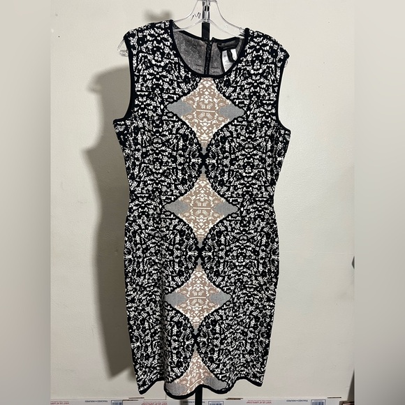 Bcbgmaxazria Jose Knit Bandage Dress Size large cocktail dress holiday dress - Picture 8 of 10